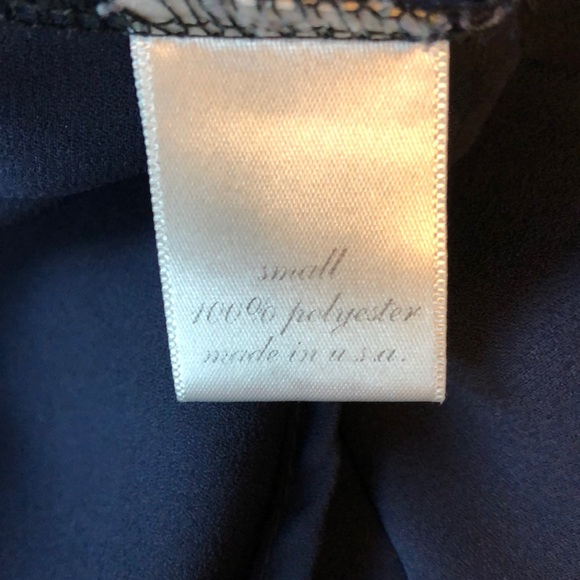 Navy Lace Blouse - Picture 7 of 7